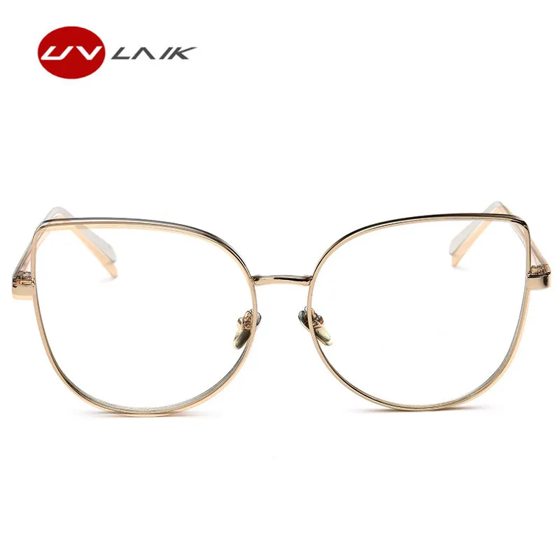 Groothandel-glazen frame transparant spektakel frame HD clear zonnebril vrouwen katten oog optische bril eyewear