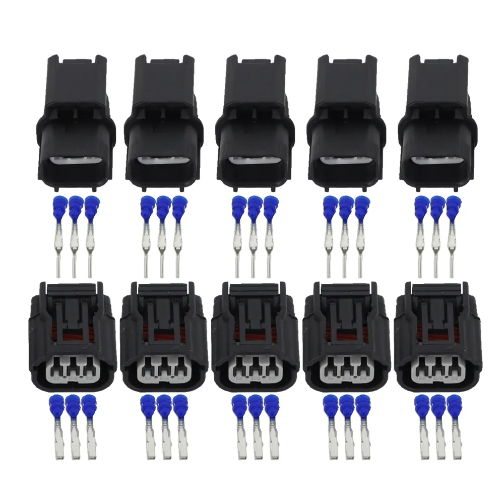 5 jeux de connecteurs de voiture à 3 broches série scellée HV/HVG DJ7032A-1.2-11/21 connecteur automatique connecteur électrique femelle et mâle