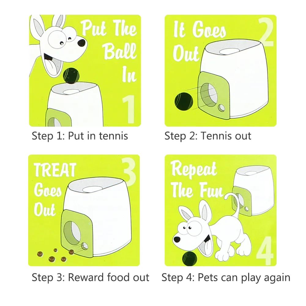 Intelligent Pet Food Dispenser And Training Rewards Back