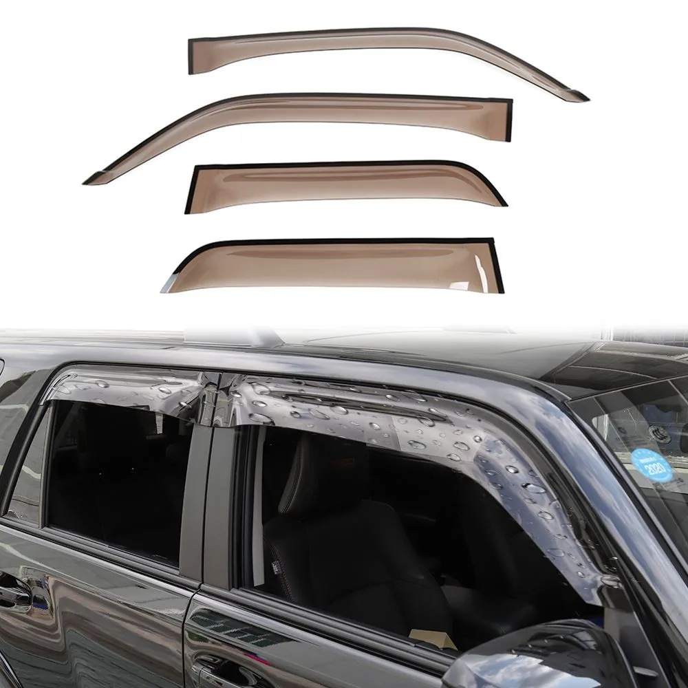 Car Resin Regn Baffel Vindvisir Dekoration Cover Passar för Toyota 4Runner / Super 2014+ Bil Exteriör Tillbehör