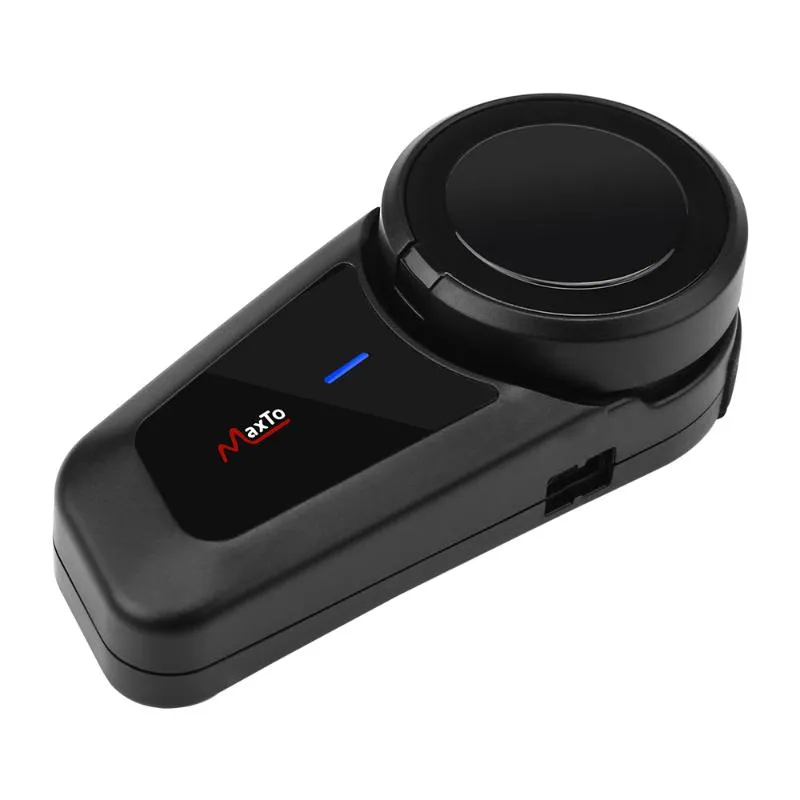 WAYXIN Casque T2 Moto Bluetooth Interphone Pour 2 Cavalier