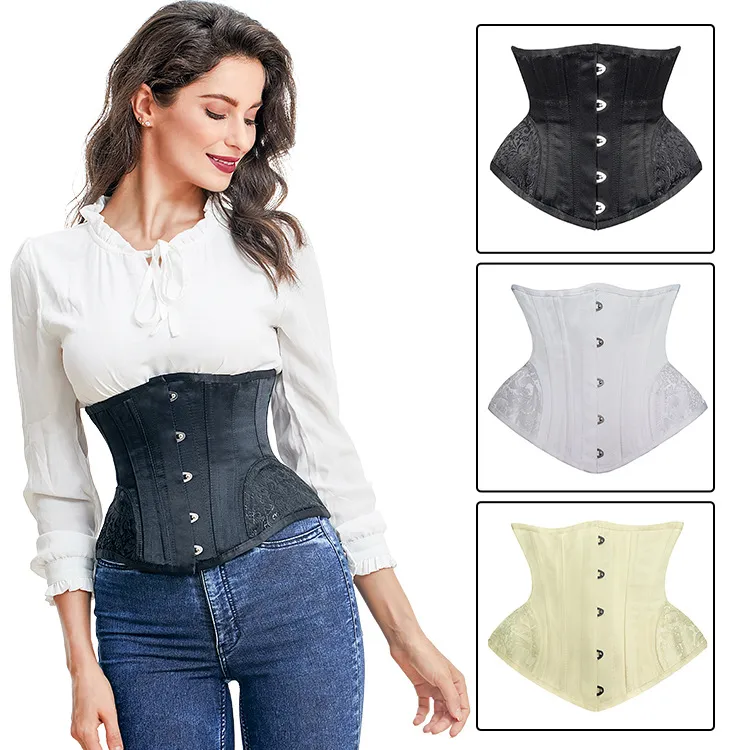 Stylish Plus Size Womens Waist Only Corset Belt With Brocade Embroidery And  Spiral Steel Bones 4 Flat And 12 Curved Options For Everyday Wear From  Bestielady, $34.42