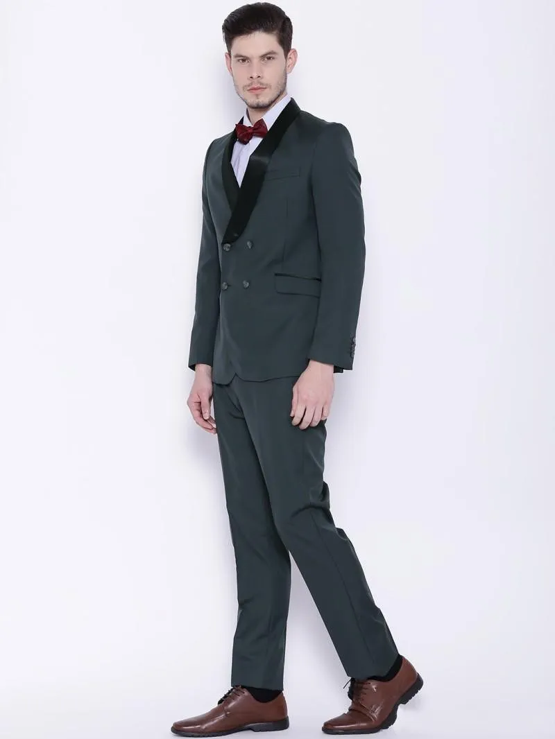 Casamento Suit / ternos feitos sob encomenda Army Mens verde Noivo Smoking Groomsmen Formal Custom Made Two Pieces Slim Fit melhor homem dos homens Noivo (Jacke