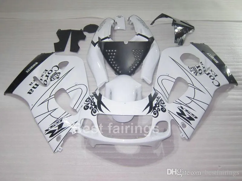 ZXMOTOR FAIRING KIT FIT FÖR SUZUKI GSXR600 GSXR750 SRAD 1996-2000 Vit svart GSXR 600 750 96 97 98 99 00 Fairings DF33