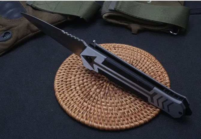 HOT Browning F130 tactical folding knife quickly opens G10 steel handle and flips EDC outdoor hunting pocket knife lifesaving knife