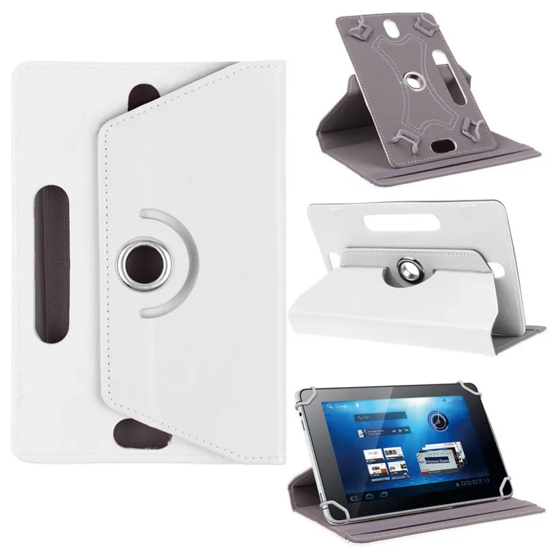 Universal 360 Rotating Camera Hole Adjustable Flip PU Leather Stand Case For 7 8 9 10 101 102 inch Tablet PC PSP Samsung iPad Hu3747580