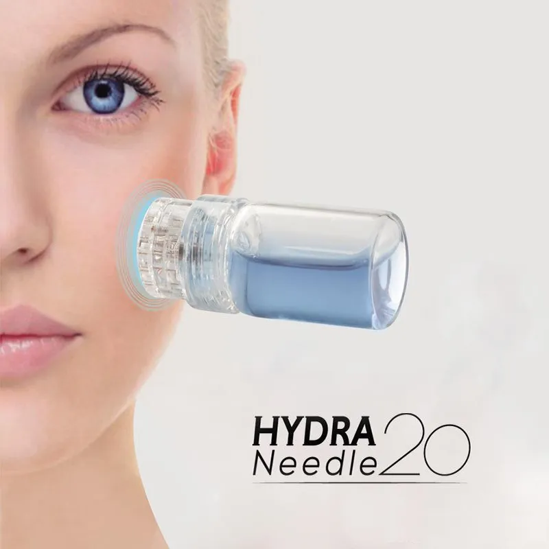 2019 Ny förpackning Hydra Needle 20 Serum Applikator Aqua Gold Microchannel MESOTHERAPY Tappy Nyaam Nyaam Fine Touch Microneedle Roller