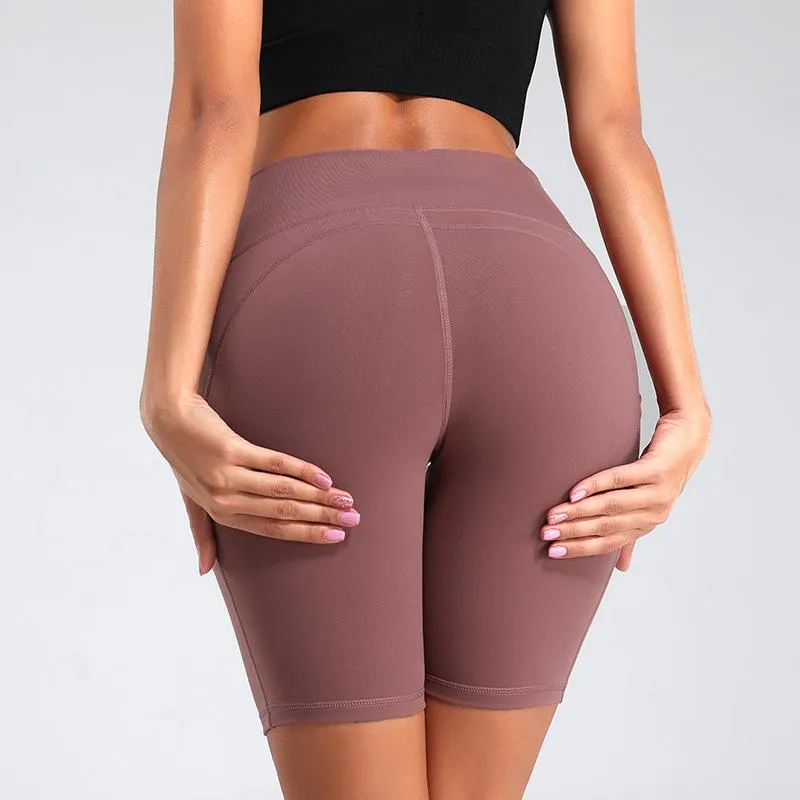 US STOCK, Camuflagem Mulheres Esportes Shorts Yoga Ladies' Pockets Correndo Academia Yoga calças esporte da aptidão Calças FY9090 de aperto Hip