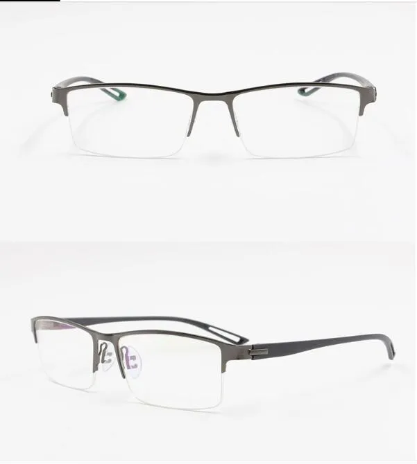 Tr90 titanium liga óculos quadro homens semi semi semi desinfetados quadrados de vidro prescrição óculos miopia quadros óptico coreano óculos