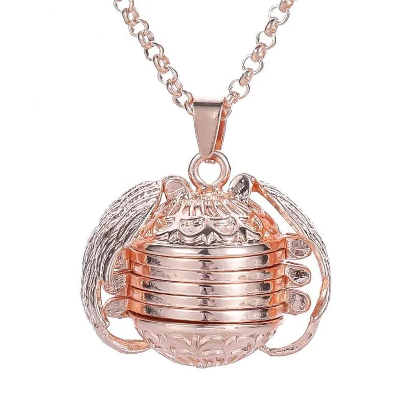 Fashion Can Free Combination Phase box Clavicle Chain Oval Multilayer Locket Necklace Pendant Women Men Anniversary Gift