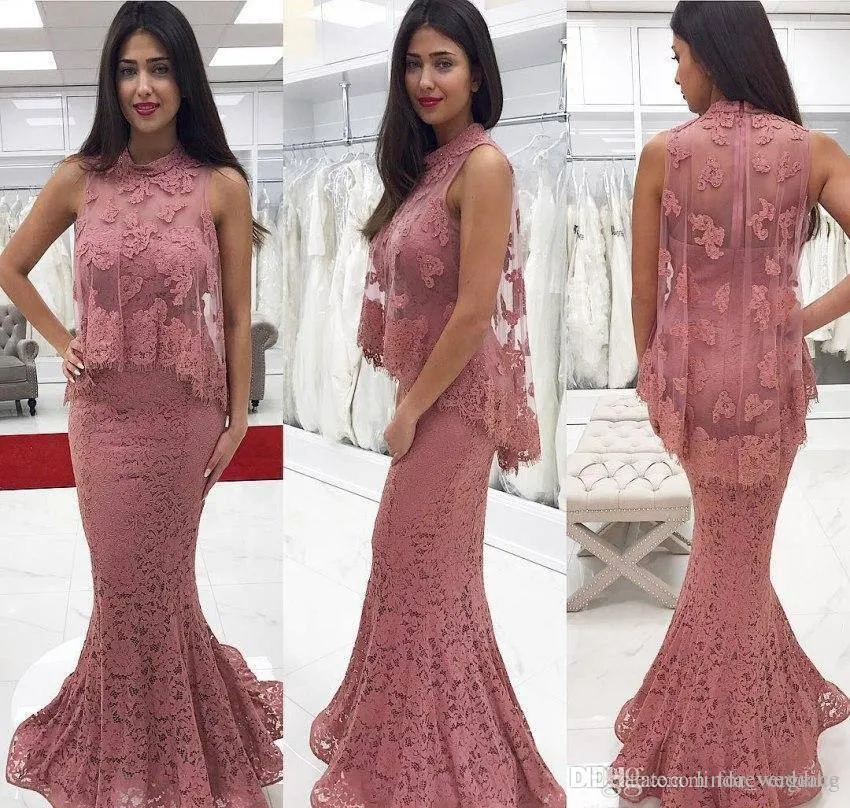 2019 Elegante encaje con apliques Vestidos para madre de la novia Sirena Larga formal Madrina Mujeres Vestir Fiesta de bodas por la noche Invitados Vestido de talla grande