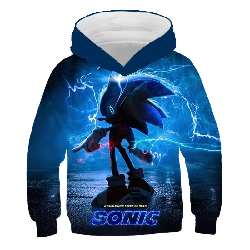 Sonic the Hedgehog Meninos Meninas Camisetas Anime Desenhos