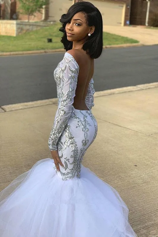 Backless cheap prom dress