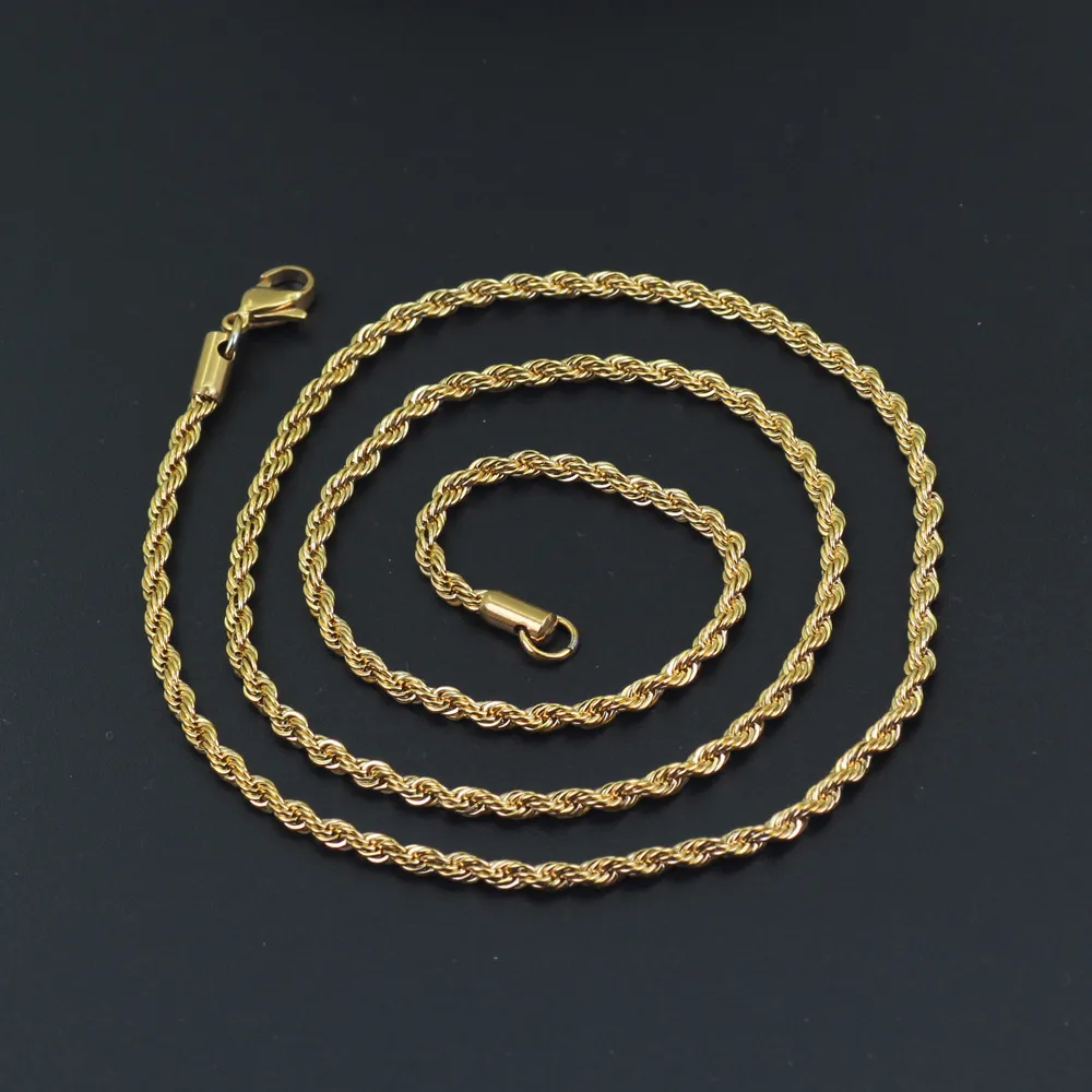 Wholesale Golden necklace chains for jewelry making HIP-HOP 18k