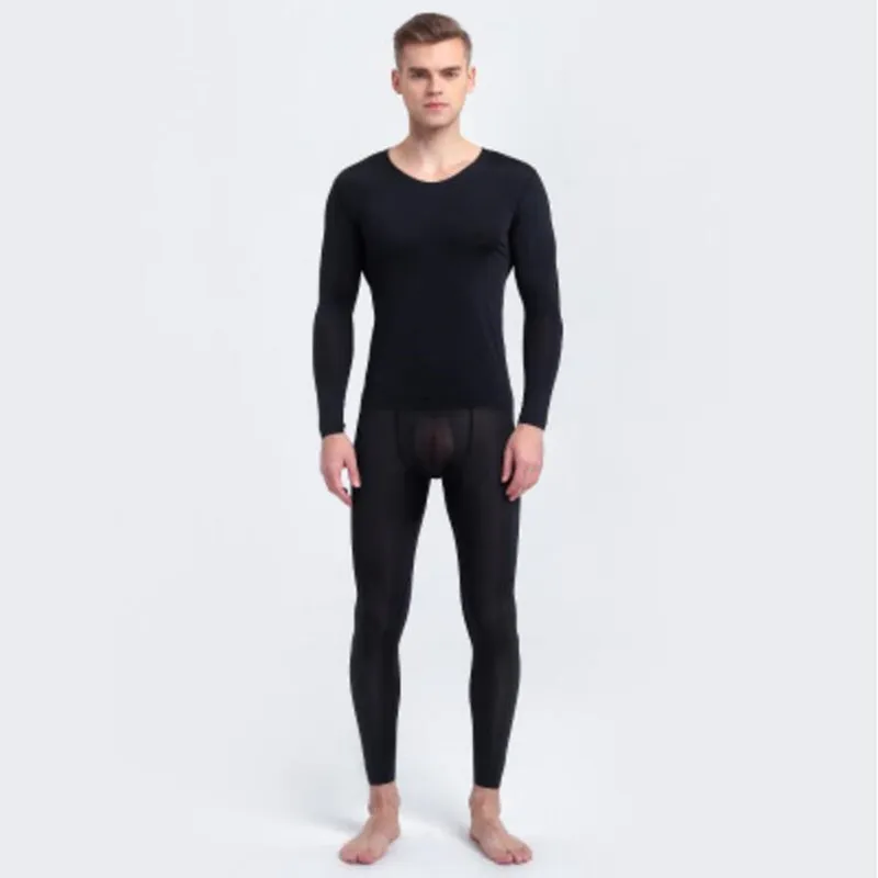 Mens thin long johns top