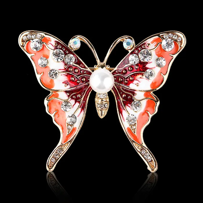 Spilla Farfalla A Strass Trsince – Colori Oro, Gioiello Moda Donna Per Matrimonio