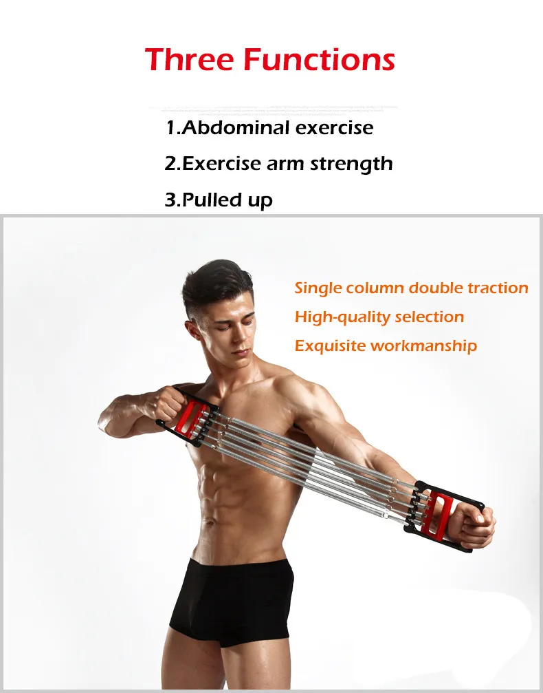 Spring Chest Developer Expander Men Tension Puller Fitness