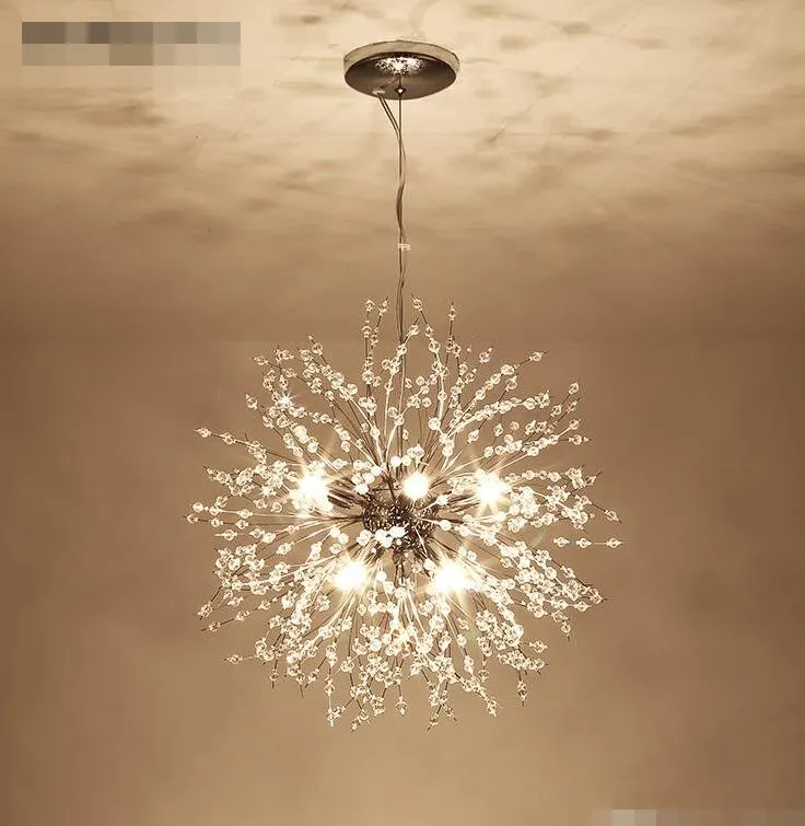 Crystal Chandelier Lighting Fixtures For Stairs And Lofts Modern Chain Hanging Dandelion Pendant Light From Honylight 200 DHgate.Com