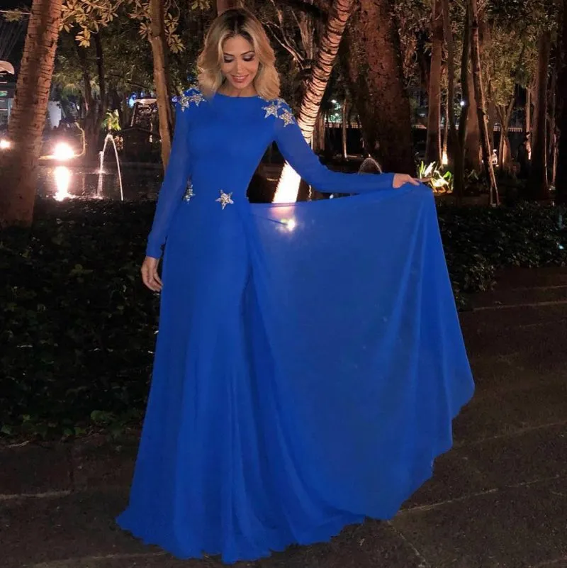 Royal Blue Mermaid Evening Dress Long Sleeve Bateau... From Weddingteam, $133.78 | DHgate.Com Royal Blue Mermaid Evening Dress Long Sleeve Bateau... From Weddingteam, $133.78 | DHgate.Com