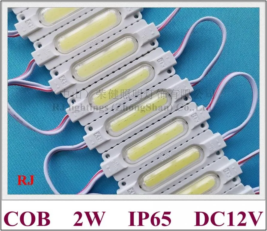 iniezione con lente Modulo LED COB retroilluminazione a LED impermeabile per lettera di canale segno DC12V 2W IP65 CE ROHS PCB in alluminio 3 anni di garanzia