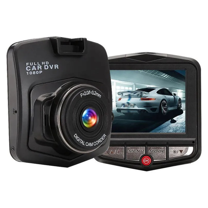 Car Night Vision Driving Camera 2.4 Inch Wide Angle Dashcam 1080P Motion Detection Auto Accessories