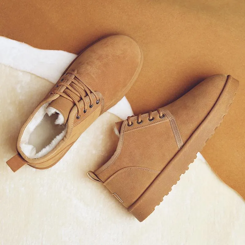 AX BOXING Winter Shoes Men Shoes Warm Men Boots Male Adult Snow