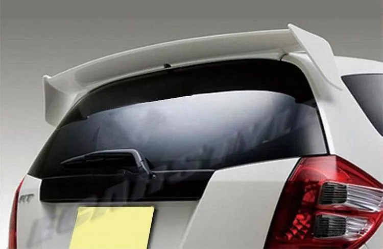 Dla Honda Fit Jazz 2009-2013 GE6 GE8 Dach SPOILER WING SP STYL Włókno Węglowe