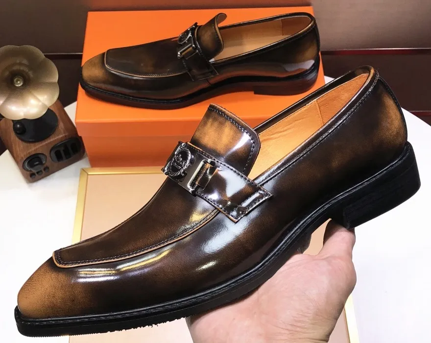 Marque Hommes Robe En Cuir De Vache Chaussure De Mariage Mode