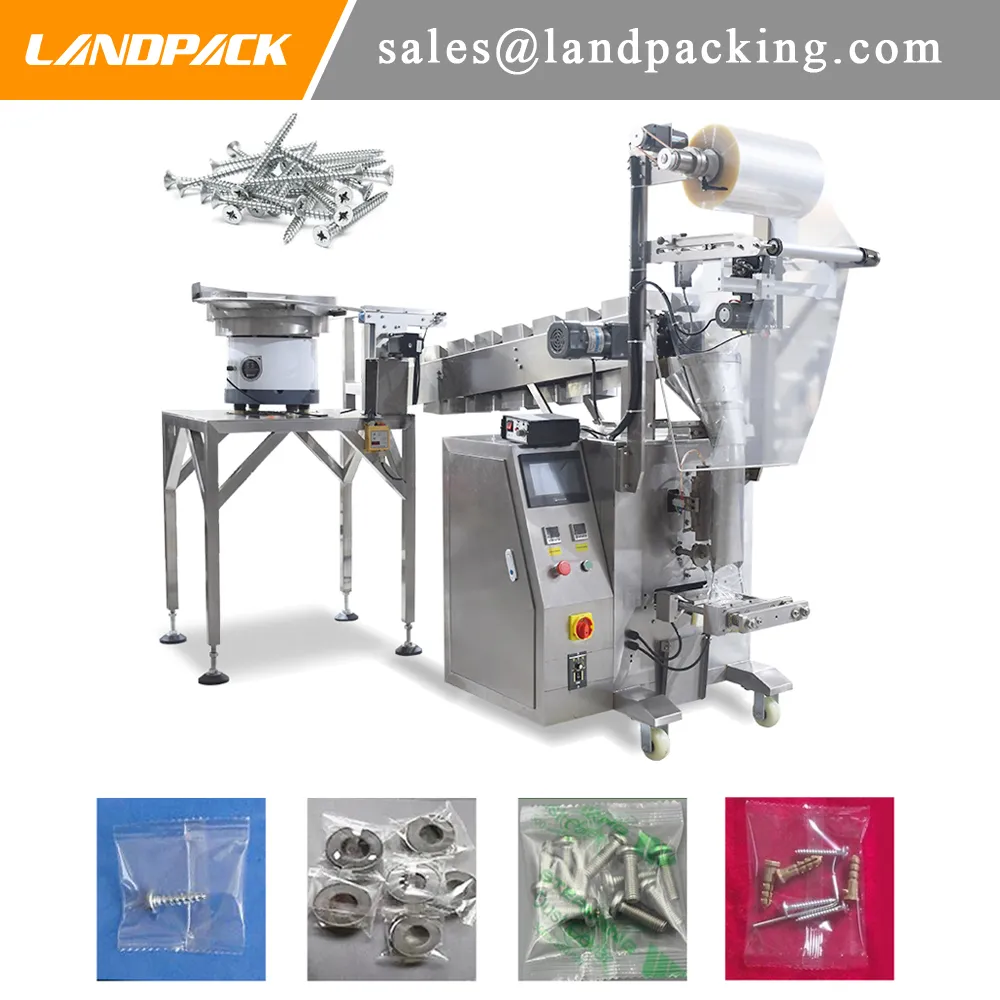 Small Metal Parts Vertical Form Fill Seal Machine High Speed Automatic Counting And Packing Equipment For Hardware Accessories