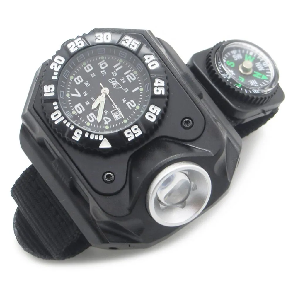 Wrist watch with built in flashlight cheap