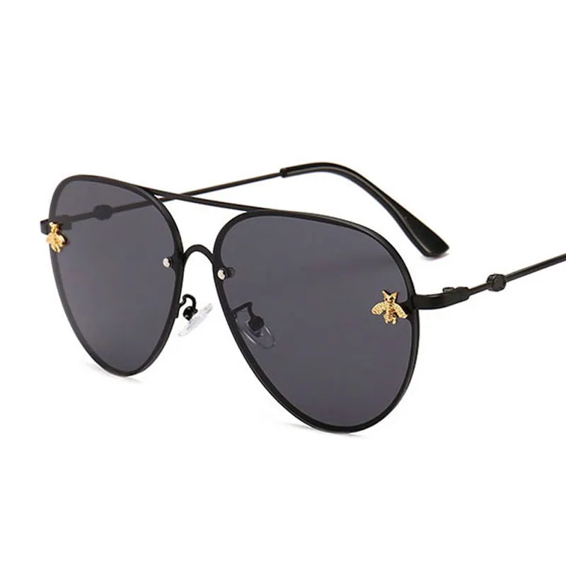 Luxe-2019 Marque design Lunettes de soleil femmes hommes Marque designer Bonne Qualité Mode métal Lunettes de soleil surdimensionnées vintage femme mâle UV400.