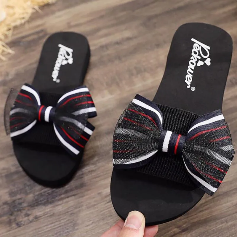 Slipper Children Slippers Girls Shoes Flat Korean Beach Summer Sandals Flip  Flops Non Slip Kids Indoor Home Bow Sh270 From Sugarher, $20.76