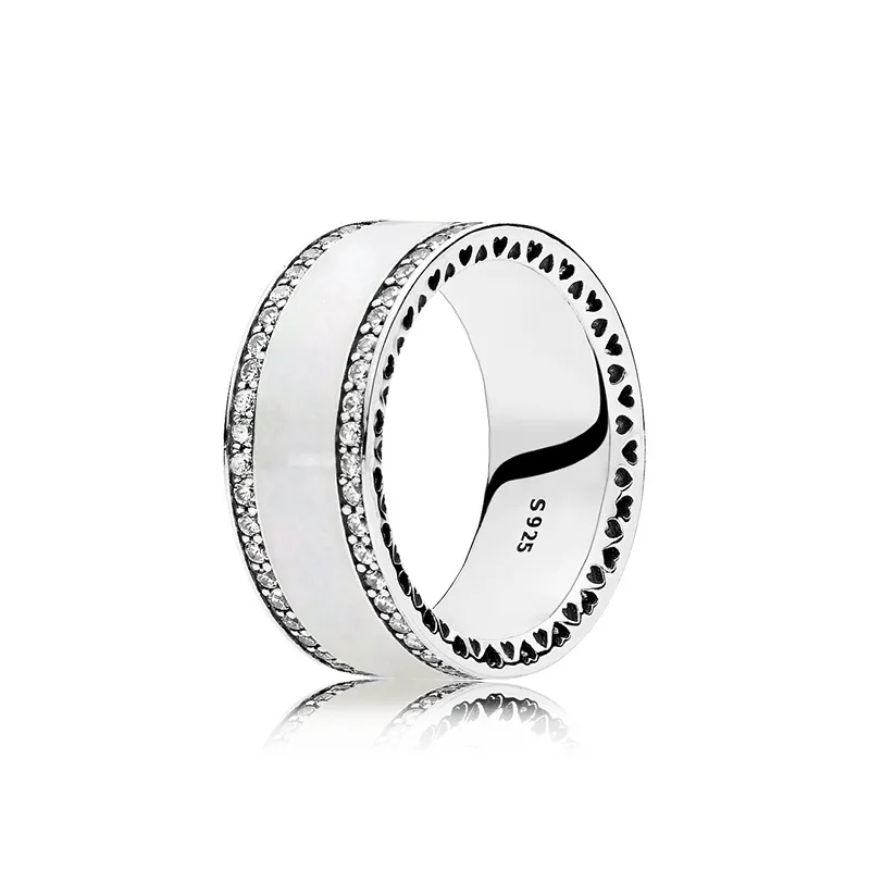 Atacado- Anel com caixa original 925 prata senhoras subiu banhado CZ ouro diamante do anel de luxo designer de jóias