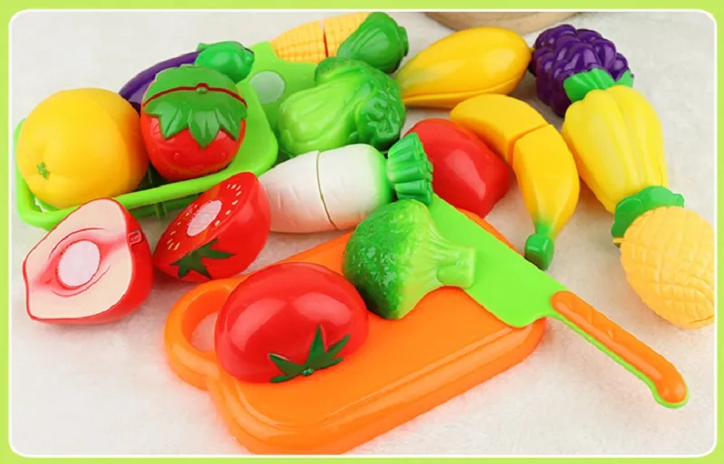 150 pçs corte jogo de brinquedo comida para crianças cozinha fingir frutas  & legumes acessórios brinquedo