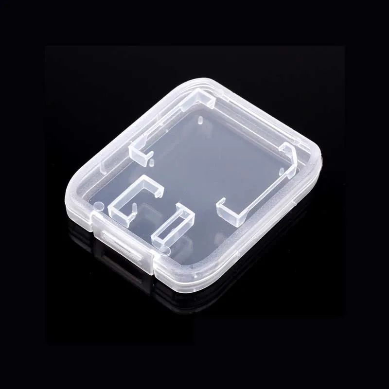 Transparant Clear Standard Case Storage Carry Storage Box voor SD TF-kaart