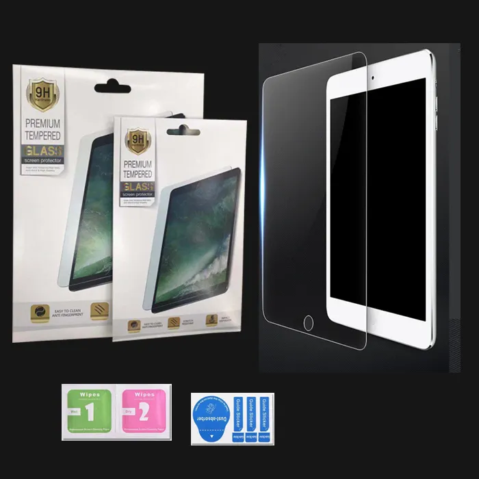 För Samsung Tablet Screen Protector Flim Samsung Galaxy Tab A T350 T550 9.7 Tab4 7 10 Tab E T560 Härdad glasförpackning