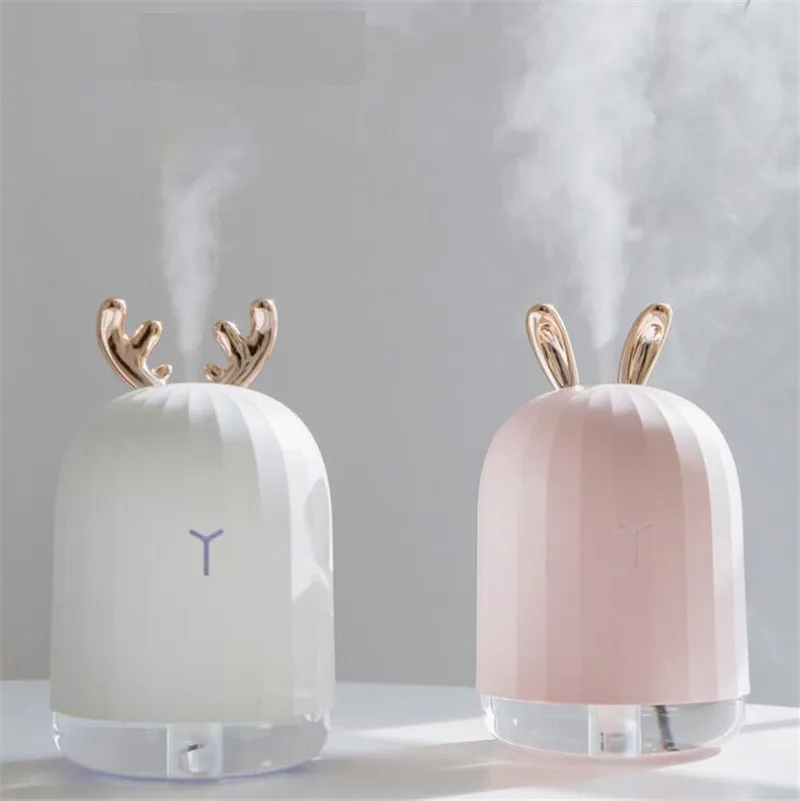 220ML Ultrasonic Air Humidifier Aroma Essential Oil Diffuser for Home Car USB Fog Mist Maker Office Desktop Humidifiers Creative Gifts