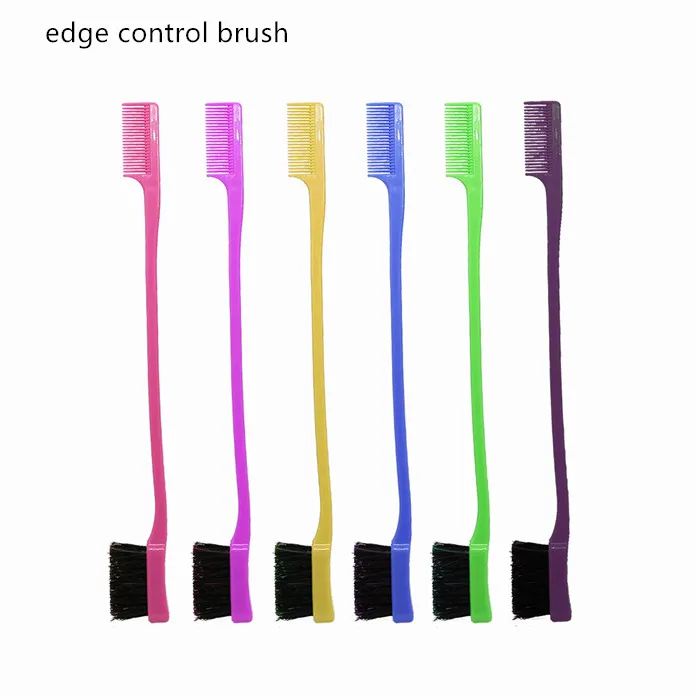 Double face bord brosses peigne à cheveux coiffure Salon de coiffure peigne à cheveux brosses brosse à sourcils 50 pcs