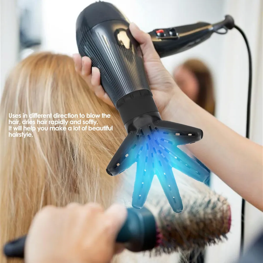 Portátil secador de cabelo difusor constante prático sem fio