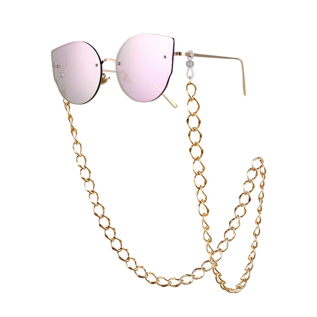 Wholesale-Glasses strap Eyeglass metal Chain Reading Glasses Cord Holder Neck Strap Rope Gift Fashion New sunglasses accessories
