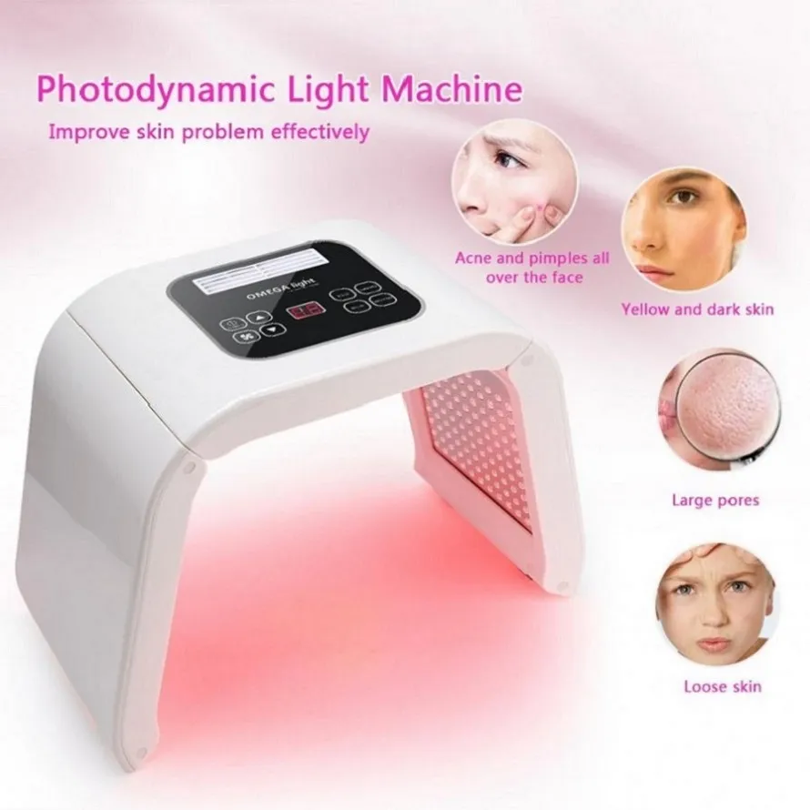 Elektrische led facial masker schoonheid foton therapie 7 kleuren licht huidverzorging verjonging rimpel acne verwijdering gezicht schoonheid spa