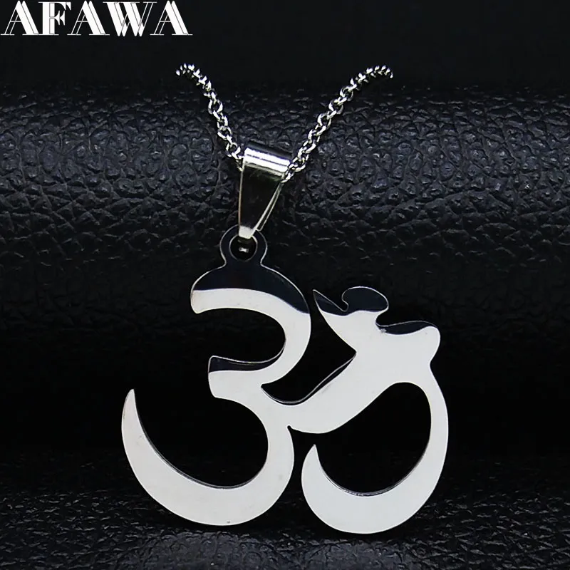 2019 bouddha Lotus Mala Yoga Chakra collier en acier inoxydable femmes couleur argent colliers pendentifs bijoux cadeau colgantes N19919