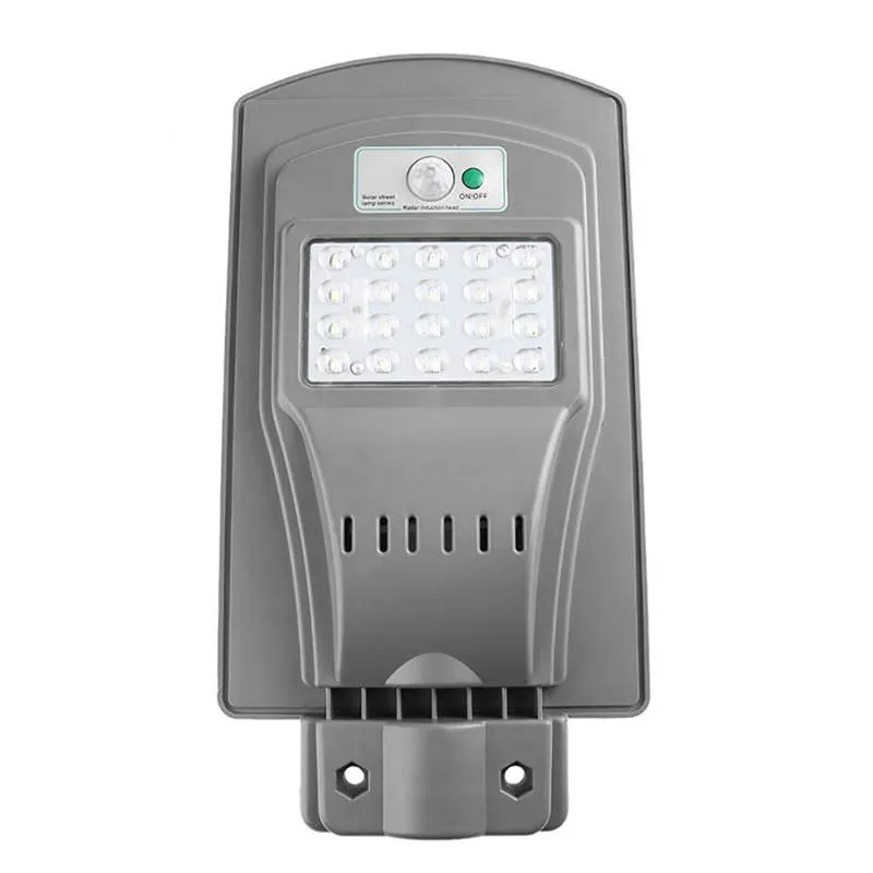 Segurança LED 20W 40W Solar Radar Sensor de luz de controle Wall Street Luz Lâmpada de parede exterior iluminação pontual Waterproof