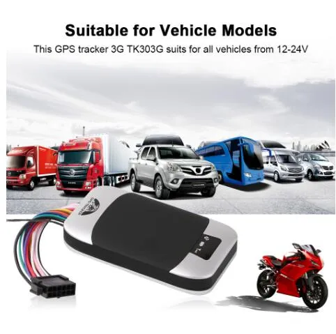 3G GPS Tracker Auto Fahrzeug GPS Locator TK303G Wasserdichte IP66 Fernbedienung Abgeschnitten Öl Power Geo-zaun Über geschwindigkeit Alarm