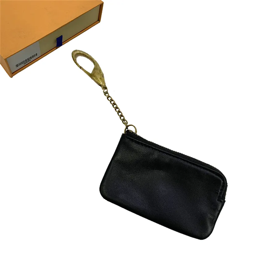 Portafogli chiave Portamonete Portafoglio Portachiavi da uomo Portacarte da donna Borse in pelle Catena per carte Mini Portafogli Portamonete Borsa a mano 82 346