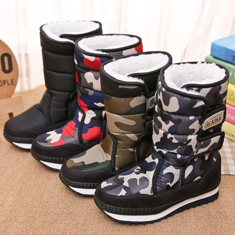 Botas De Invierno 2019 Para Ninos Botas De Nieve Para Ninos Zapatos Deportivos Para Ninas Zapatillas De Deporte Para Ninos Zapatos De Cuero De Moda Para Ninos De 21 9 DHgate