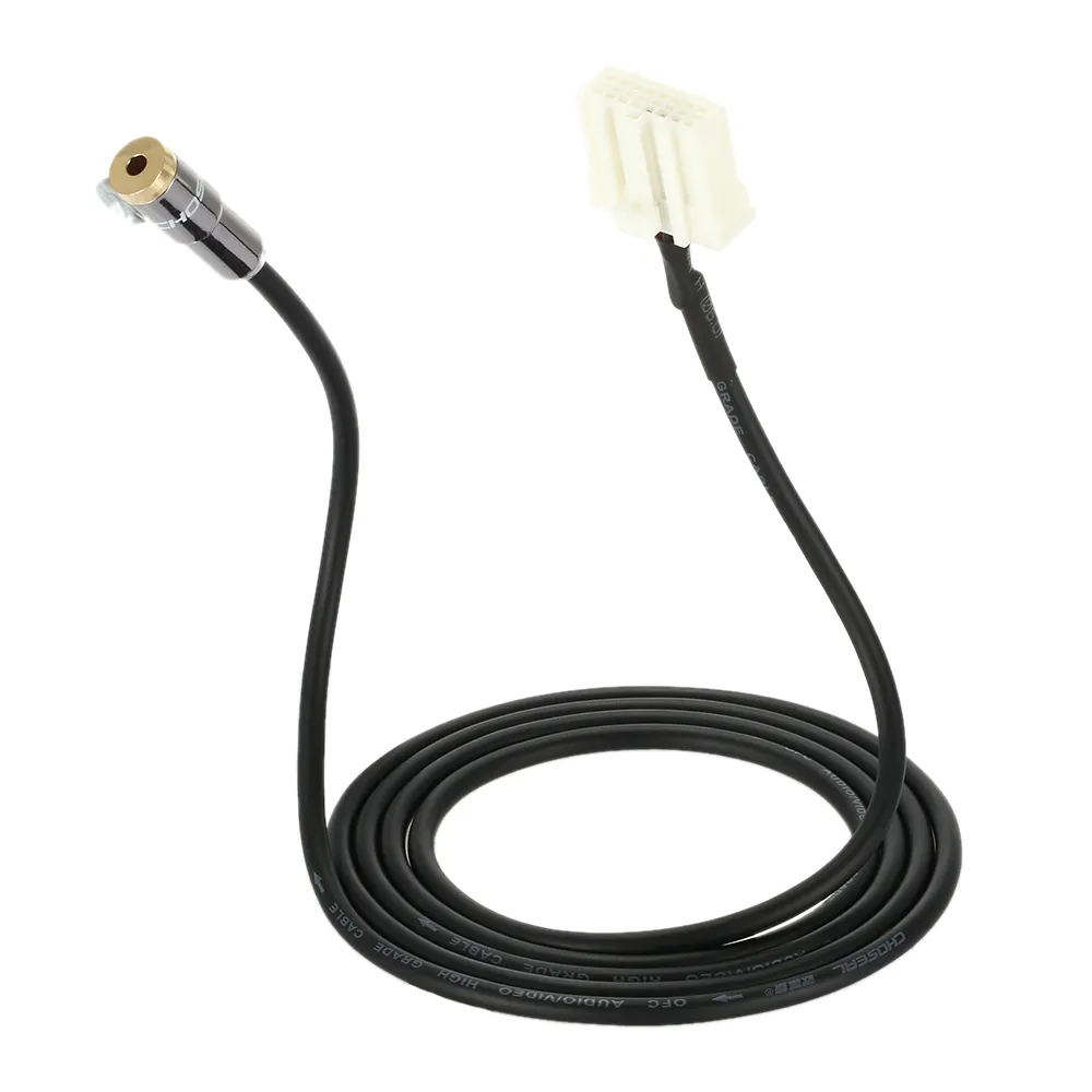 Adaptateur audio de ligne de câble auxiliaire d'entrée de 3,5 mm pour Mazda 3 Mazda 6 M3 M6 Besturn B70 connecteur de téléphone de voiture