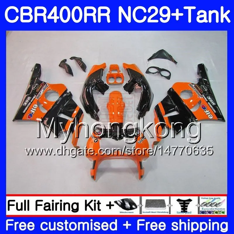 Orange noir Kit Pour HONDA CBR 400RR CBR400RR 1994 1995 1996 1997 1998 1999 268HM.38 NC29 CBR 400 RR NC23 CBR400 RR 94 95 96 97 98 Carénage