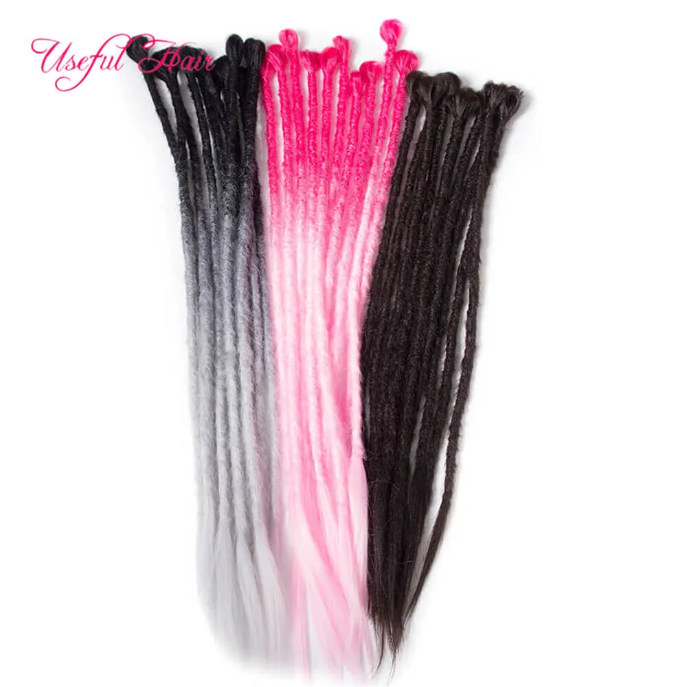 24 inches 105 Färgade långa Jumbo Hair Crochet Braids Ombre Braiding Hair Blue Pink Grey African Syntetic Hair Extensions