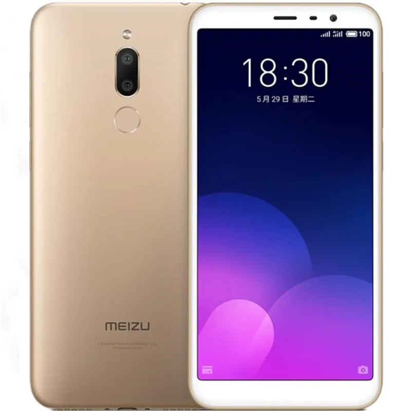 オリジナルのMeizu Meil​​an 6T 4G LTE携帯電話3GB RAM 32GB ROM MT6750オクタコアAndroid 5.7 "全画面13mp指紋IDスマート携帯電話